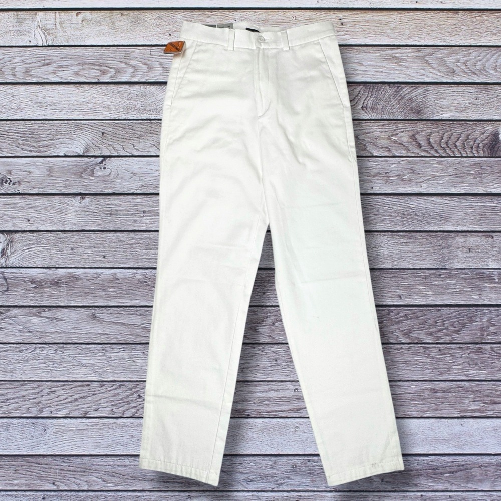Dockers Pants Khakis Flat Front Tapered Leg Women's Sz 6 Stain Defender NWT $38